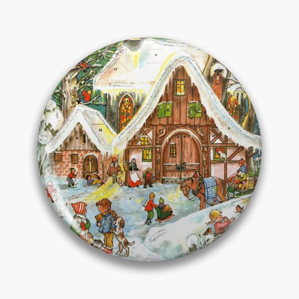 Item preview, Christmas advent greeting card/ Weihnachtskarte /snowvillage designed and sold by LaundrySalt.