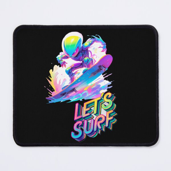 Item preview, Cosmic Surfing: The Alien and the Rainbow Wave designed and sold by Star Art ia.