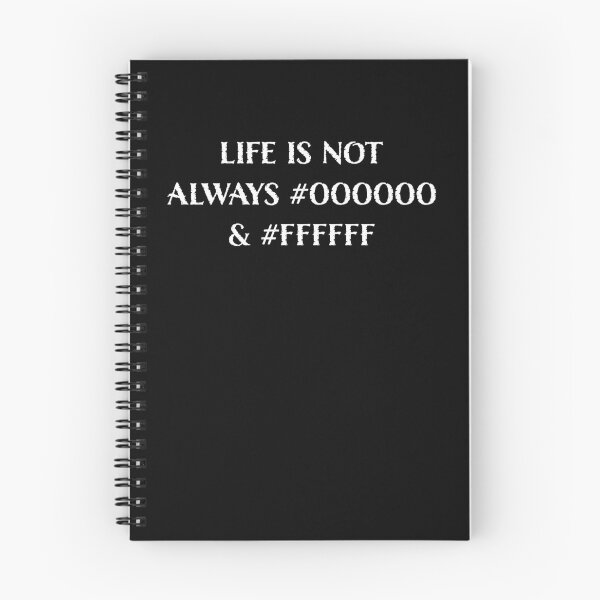 Item preview, Life is Not Always #000000 and #FFFFFF (Black & White) designed and sold by LucentJourneys.