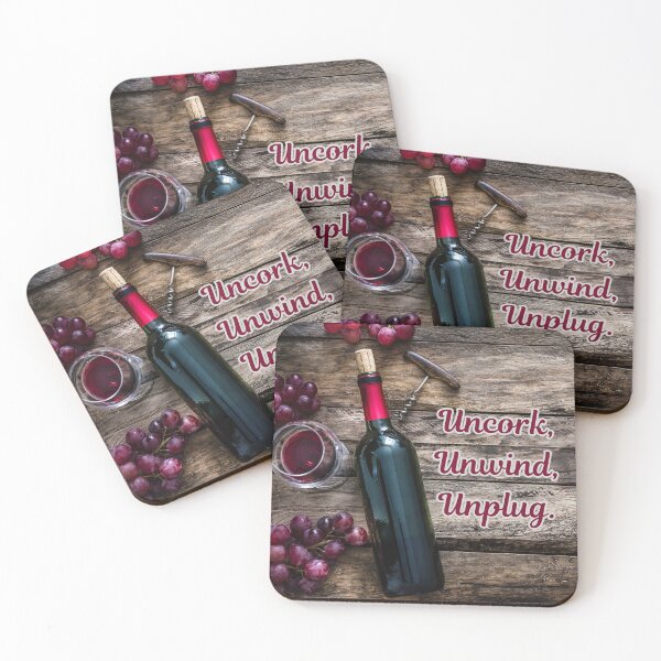 Item preview, Uncork, Unwind, Unplug. designed and sold by TidyKitchenInc.