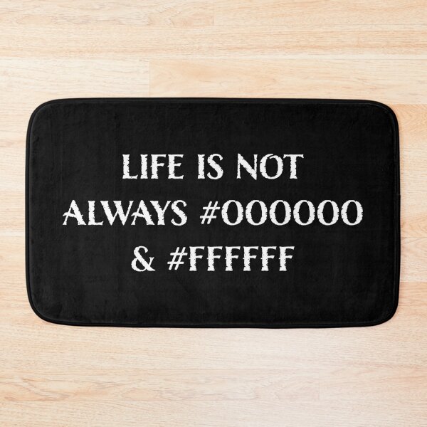 Item preview, Life is Not Always #000000 and #FFFFFF (Black & White) designed and sold by LucentJourneys.