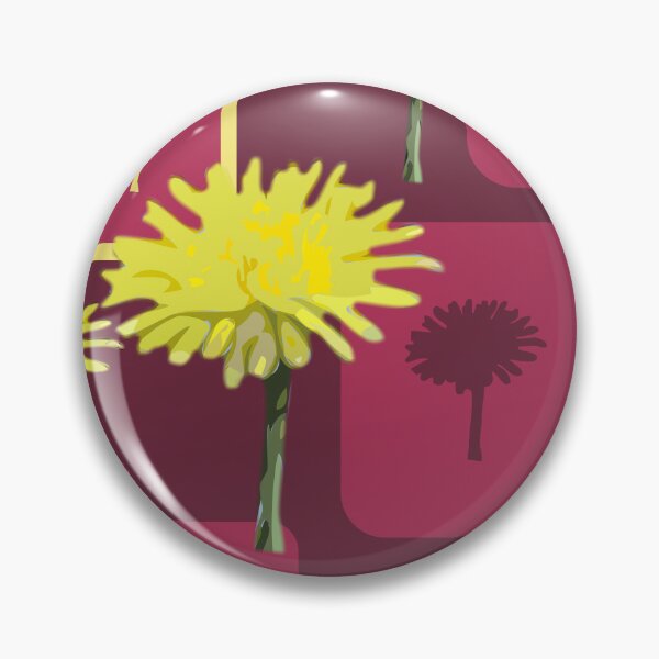 Item preview, Mod Dandelions with Magenta on Magenta Repeat 5748 designed and sold by Art in My Loft.