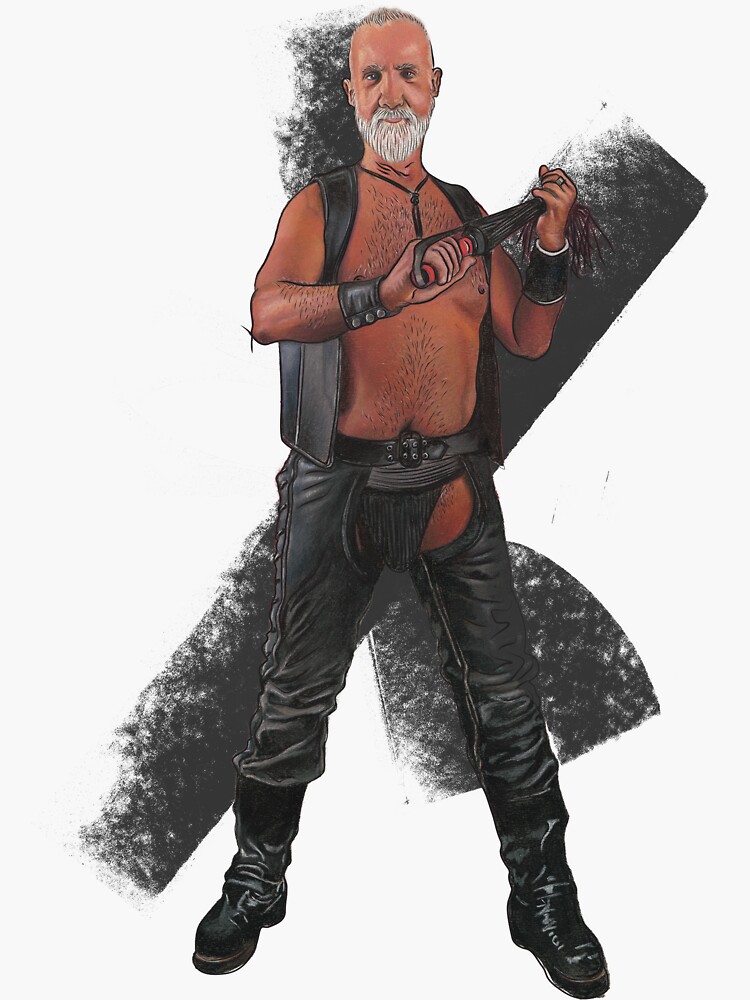 Thumbnail 3 of 3, Sticker, Leather Daddy designed and sold by CheckHIMOut.