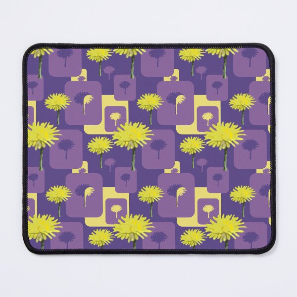 Item preview, Mod Dandelions with Purple on Purple Repeat 5748 designed and sold by Art in My Loft.