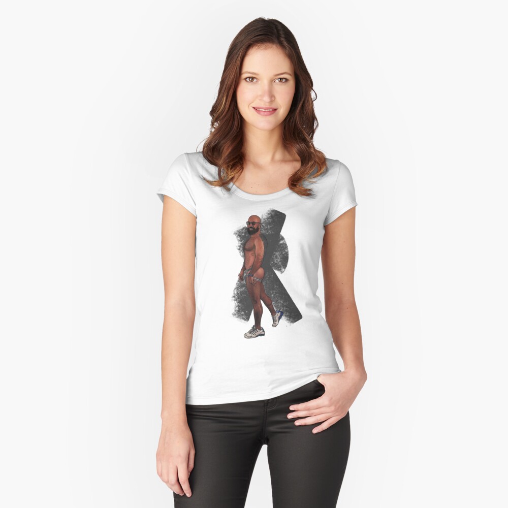 Item preview, Fitted Scoop T-Shirt designed and sold by CheckHIMOut.