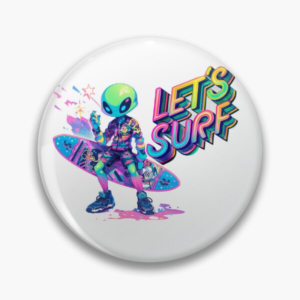 Item preview, Galactic Surfing: The Alien and the Rainbow Wave designed and sold by Star Art ia.