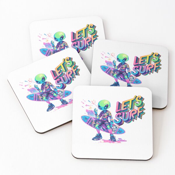 Item preview, Galactic Surfing: The Alien and the Rainbow Wave designed and sold by Star Art ia.