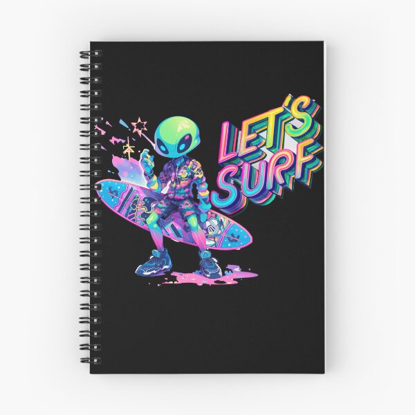 Item preview, Galactic Surfing: The Alien and the Rainbow Wave designed and sold by Star Art ia.