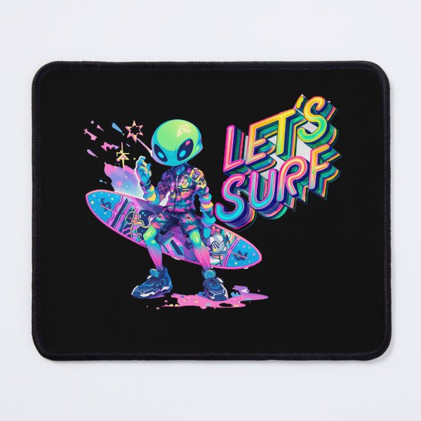 Item preview, Galactic Surfing: The Alien and the Rainbow Wave designed and sold by Star Art ia.