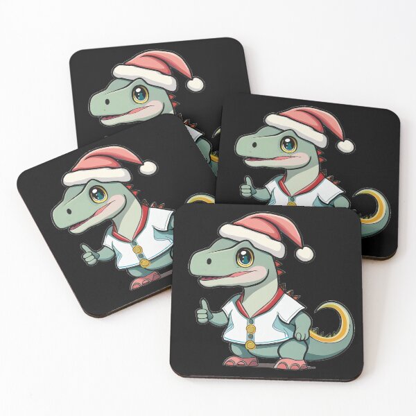 Item preview, Cute Dinosaur Santa Claus designed and sold by Tajoo.