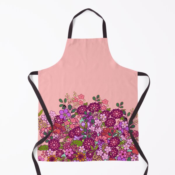 Item preview, Retro assorted flowers pink designed and sold by NineSketch.