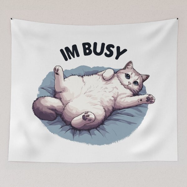Item preview, Im busy cat designed and sold by TomFrontierArt.