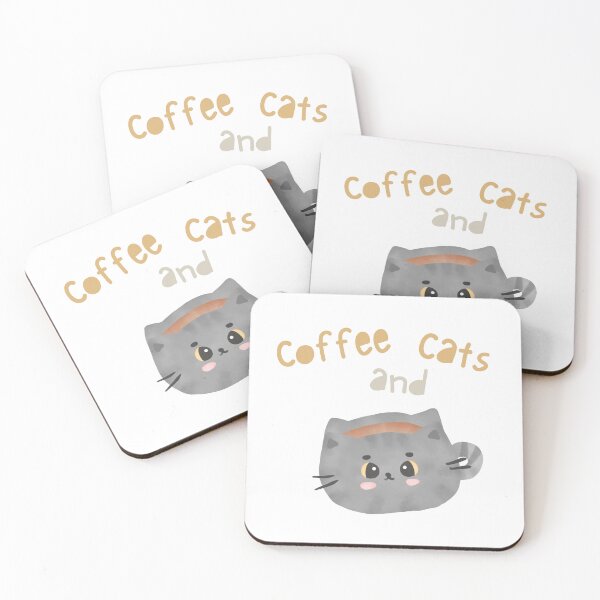 Item preview, Coffee and Cats designed and sold by Rukyta.