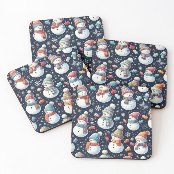 Item preview, Snowmen Pattern designed and sold by ArtFactoryAI.