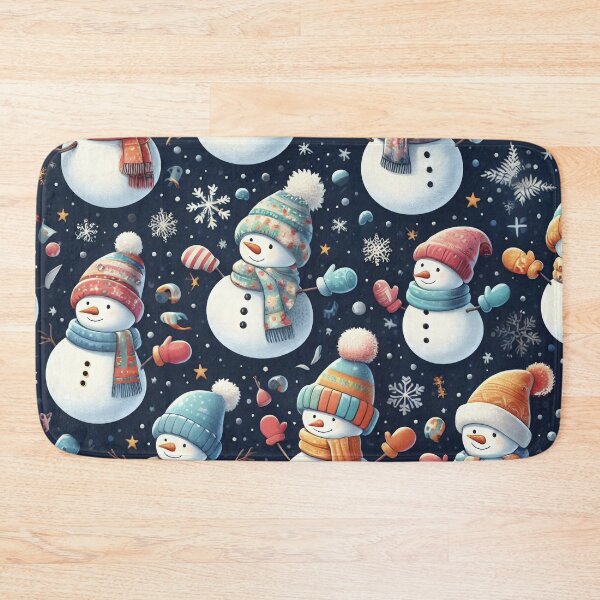Item preview, Snowmen Pattern designed and sold by ArtFactoryAI.