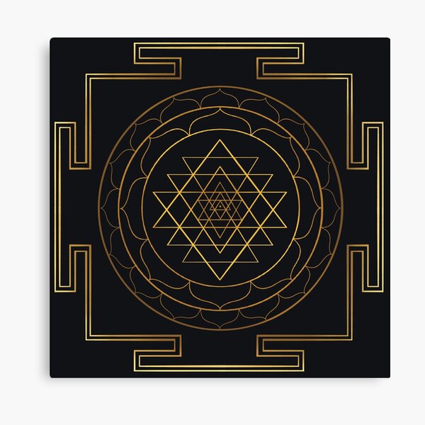 Item preview, Shri Yantra Gold Line Mandala designed and sold by EsotericQT.