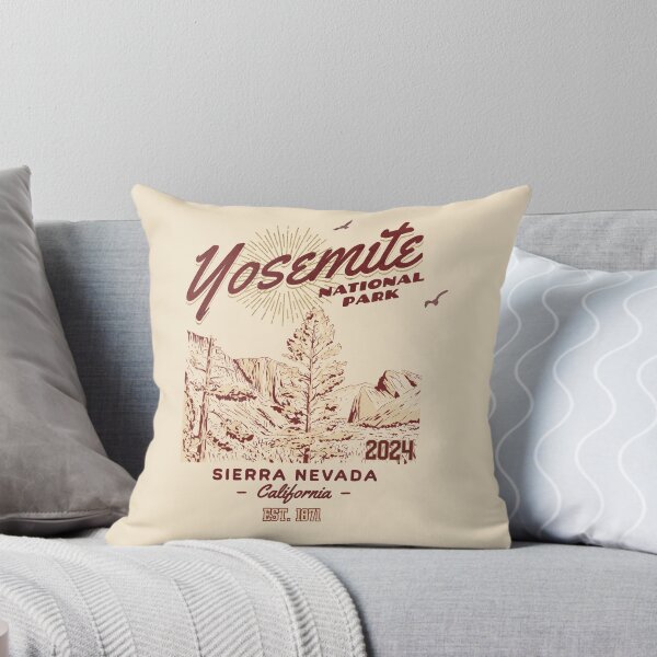 Item preview, Yosemite National Park Vintage Design Sierra Nevada California designed and sold by WanderQuestCo.