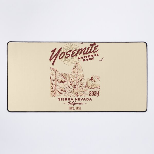Item preview, Yosemite National Park Vintage Design Sierra Nevada California designed and sold by WanderQuestCo.