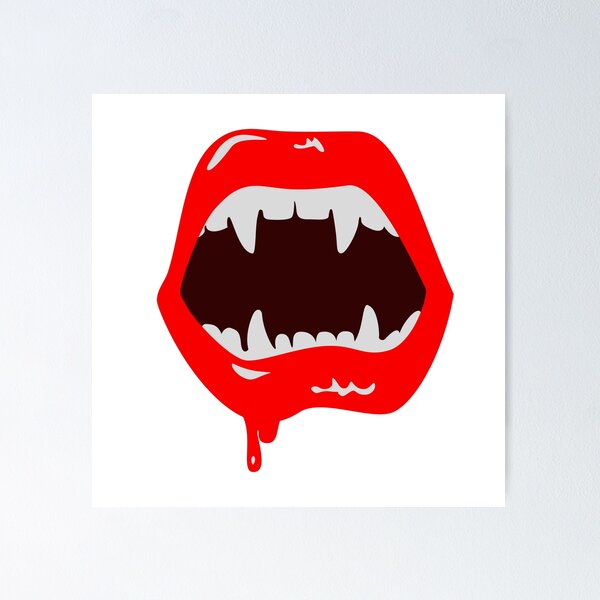 Item preview, Vampire fangs clipart Halloween designed and sold by bekarts.