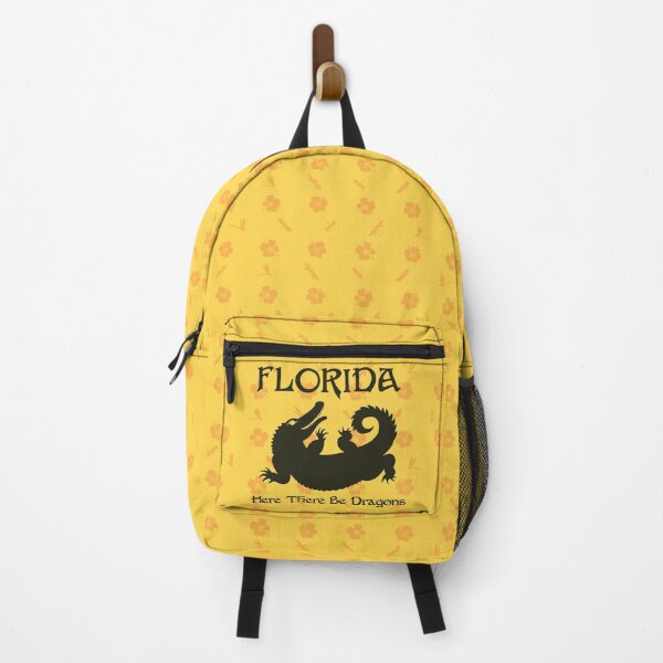 Item preview, Florida Alligator Here There Be Dragons (Dark Text) designed and sold by GatorDesign.