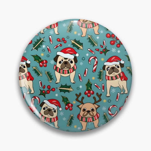 Item preview, Christmas Dogs Like Santa Pattern  designed and sold by JurenArt.