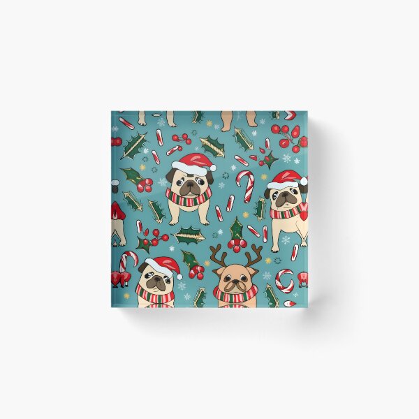 Item preview, Christmas Dogs Like Santa Pattern  designed and sold by JurenArt.