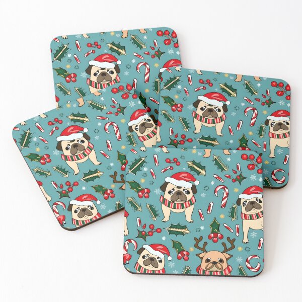 Item preview, Christmas Dogs Like Santa Pattern  designed and sold by JurenArt.
