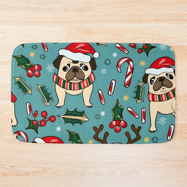 Item preview, Christmas Dogs Like Santa Pattern  designed and sold by JurenArt.