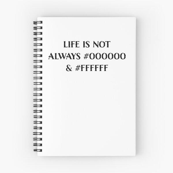 Item preview, Life is Not Always #000000 and #FFFFFF (Black & White) designed and sold by LucentJourneys.