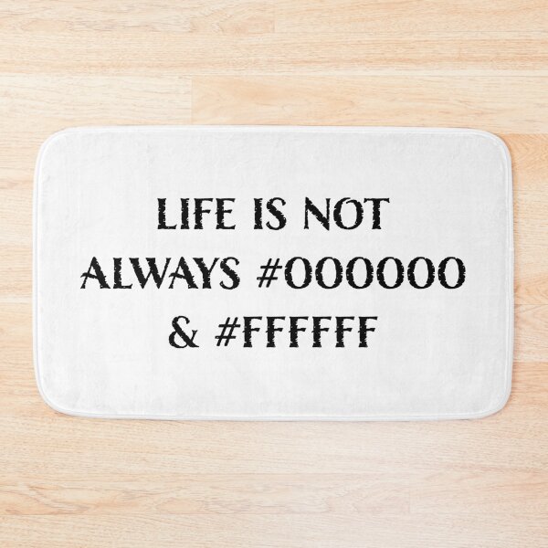Item preview, Life is Not Always #000000 and #FFFFFF (Black & White) designed and sold by LucentJourneys.