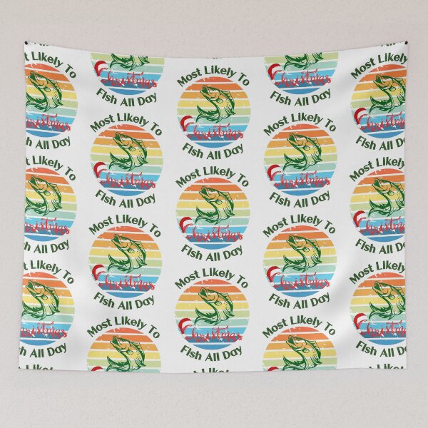 Item preview, Most likely to christmas fish all day designed and sold by ArtFeverShop.