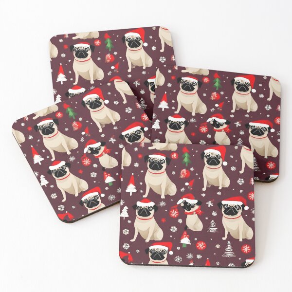 Item preview, Christmas Dogs Like Santa Pattern  designed and sold by JurenArt.