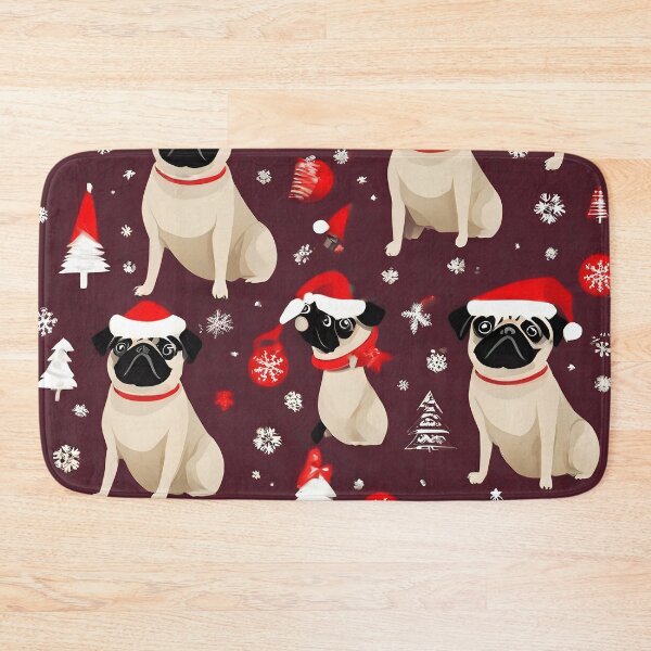 Item preview, Christmas Dogs Like Santa Pattern  designed and sold by JurenArt.