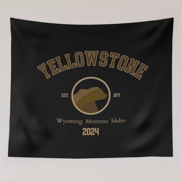 Item preview, Yellowstone National park Vintage Design designed and sold by WanderQuestCo.