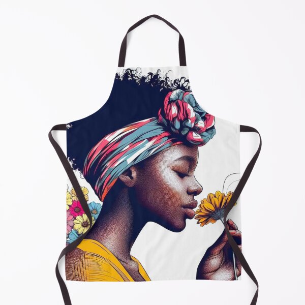 Item preview, A girl smelling the scent of flowers. designed and sold by growing-mom.