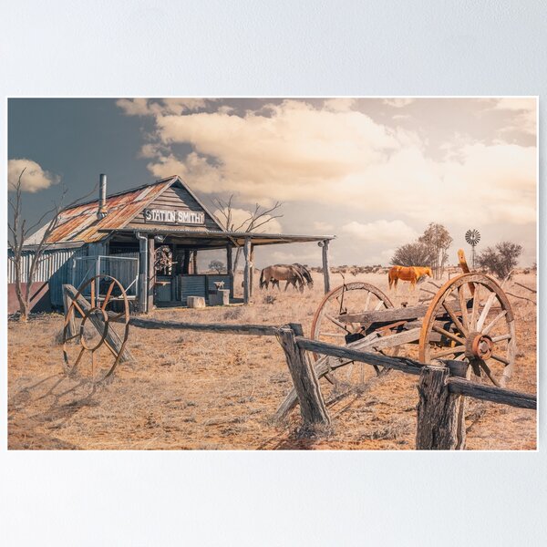 Item preview, Blacksmith and Horses designed and sold by RustyTinGallery.