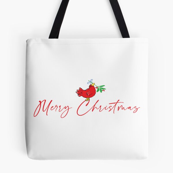 Item preview, Merry Christmas Red Bird with Mistletoe designed and sold by sfernleaf.