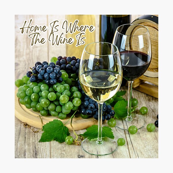 Item preview, Home Is Where The Wine Is designed and sold by TidyKitchenInc.