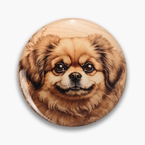 Item preview, Pekingese: The Regal Splendor of Wood (Pyro Pets Art - 122) designed and sold by pyropetsart.