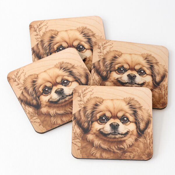 Item preview, Pekingese: The Regal Splendor of Wood (Pyro Pets Art - 122) designed and sold by pyropetsart.
