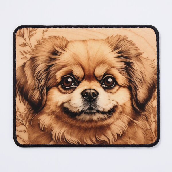 Item preview, Pekingese: The Regal Splendor of Wood (Pyro Pets Art - 122) designed and sold by pyropetsart.