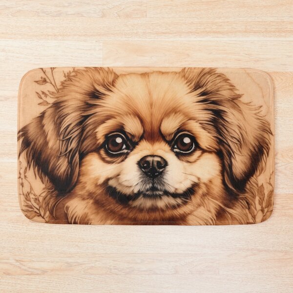 Item preview, Pekingese: The Regal Splendor of Wood (Pyro Pets Art - 122) designed and sold by pyropetsart.