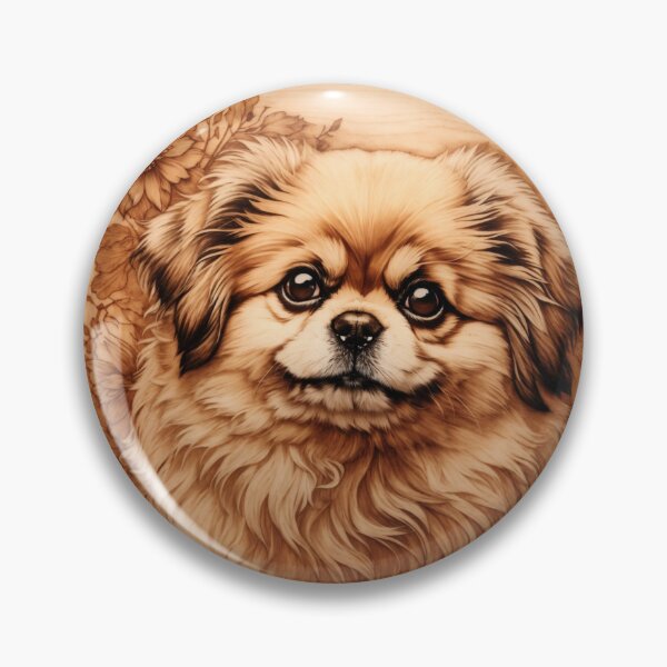 Item preview, Pekingese: The Regal Splendor of Wood (Pyro Pets Art - 123) designed and sold by pyropetsart.