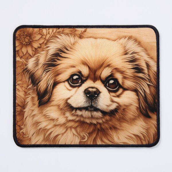 Item preview, Pekingese: The Regal Splendor of Wood (Pyro Pets Art - 123) designed and sold by pyropetsart.
