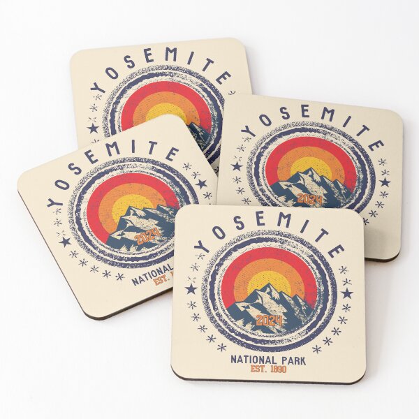 Item preview, Yosemite National Park Vintage Design Sierra Nevada California designed and sold by WanderQuestCo.