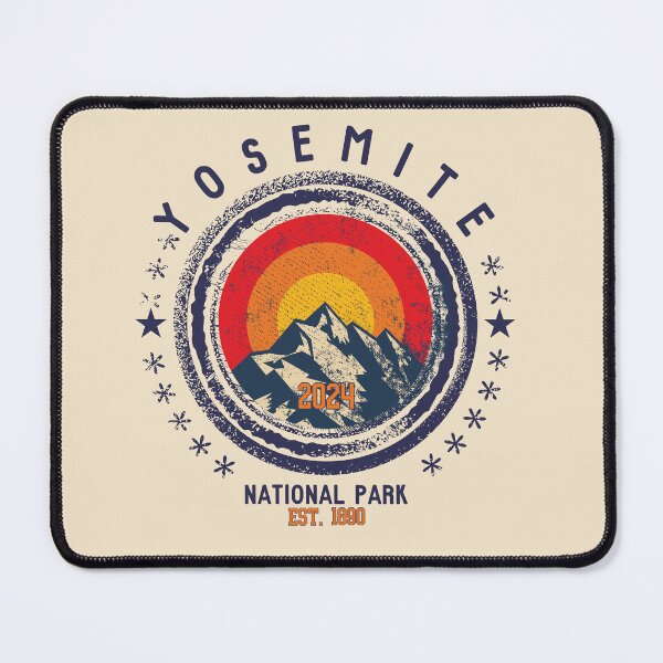 Item preview, Yosemite National Park Vintage Design Sierra Nevada California designed and sold by WanderQuestCo.