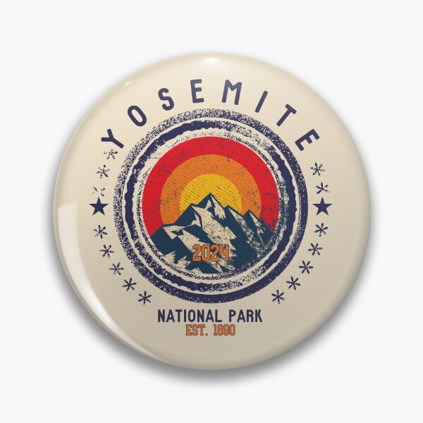 Item preview, Yosemite National Park Vintage Design Sierra Nevada California designed and sold by WanderQuestCo.
