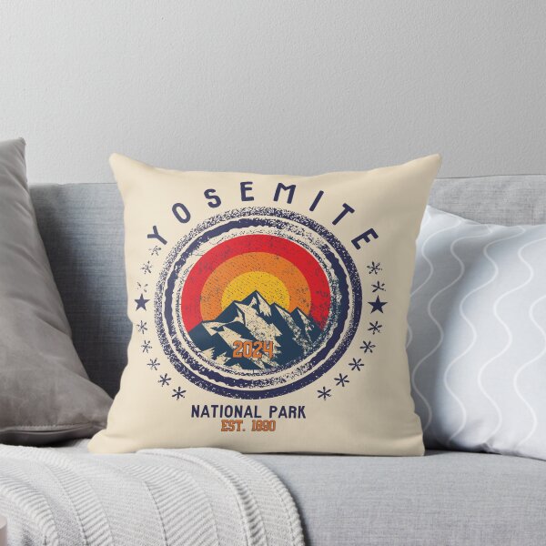 Item preview, Yosemite National Park Vintage Design Sierra Nevada California designed and sold by WanderQuestCo.