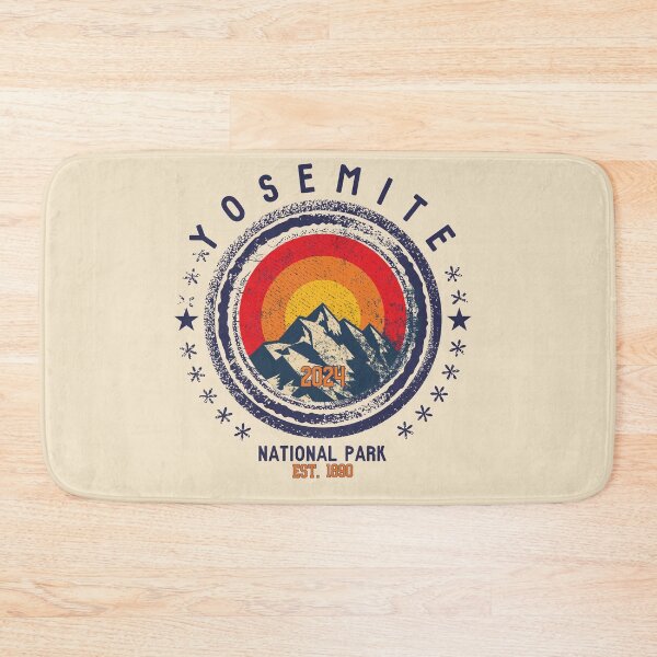 Item preview, Yosemite National Park Vintage Design Sierra Nevada California designed and sold by WanderQuestCo.