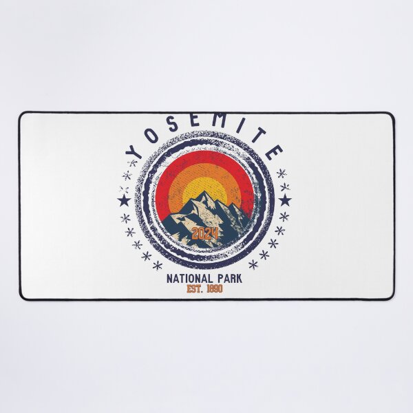 Item preview, Yosemite National Park Vintage Design Sierra Nevada California designed and sold by WanderQuestCo.